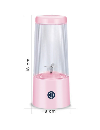 Exprimidor de cítricos portátil mini recargable Licuadora mezcladora de 300 ml