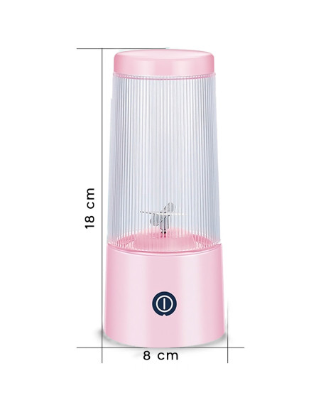 Exprimidor de cítricos portátil mini recargable Licuadora mezcladora de 300 ml