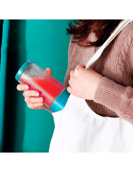 Exprimidor de cítricos portátil mini recargable Licuadora mezcladora de 300 ml