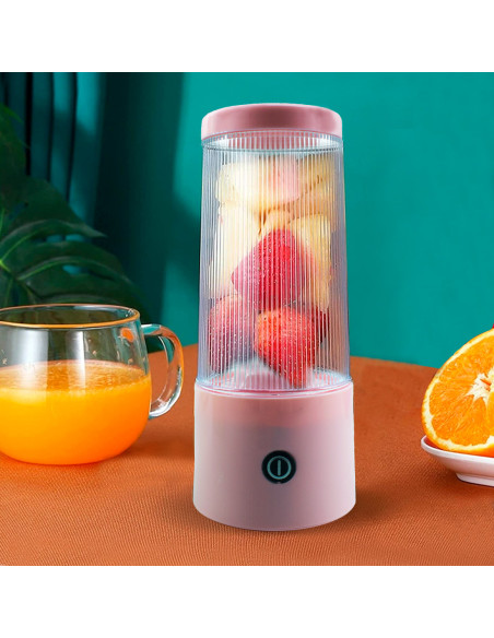 Exprimidor de cítricos portátil mini recargable Licuadora mezcladora de 300 ml