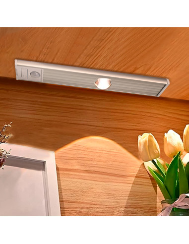 Tira LED Magnética Luz Inteligente 20 cm Recargable por USB Sensor