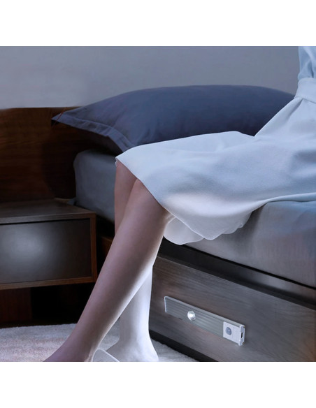 Tira LED Magnética Luz Inteligente 20 cm Recargable por USB Sensor Movimiento