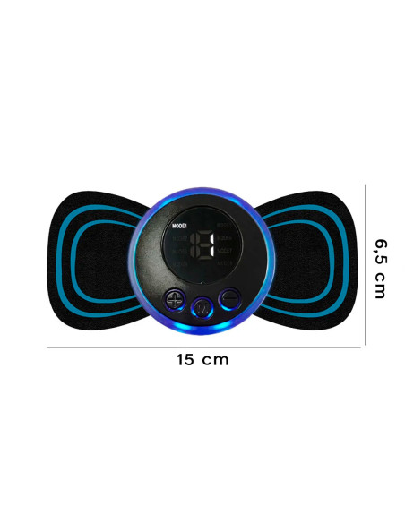 Mini Masajeador Cervical Eléctrico Recargable de Uso Múltiple con 8 Modos