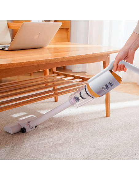 Aspiradora sin cables, escoba eléctrica sin bolsa, filtro antipolvo, recargable