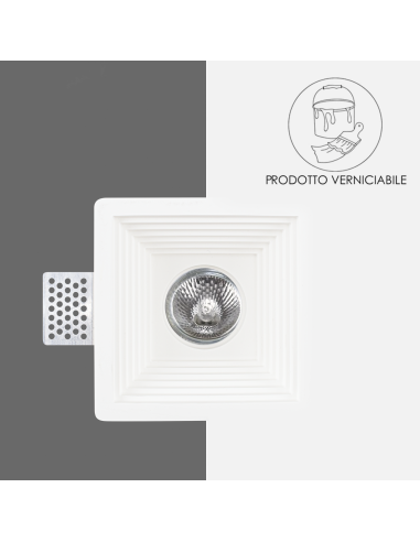 Portalámparas empotrable de yeso GS-5004...