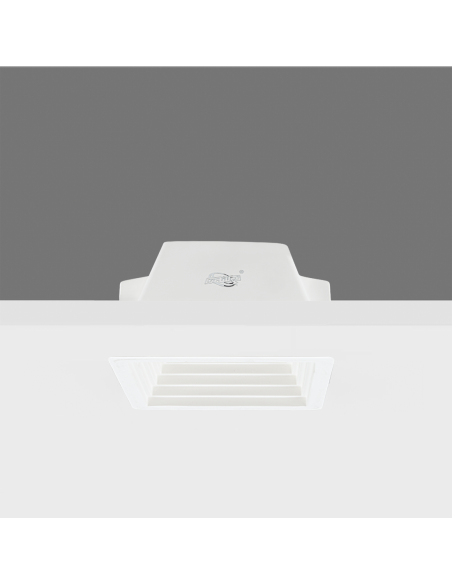 Portalámparas empotrable de yeso GS-5004 cuadrado blanco con conexión GU10