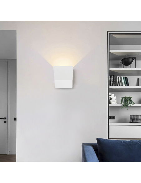 Aplique de yeso para pared GS-5033 con diseño pintable y conexión G9 LED.