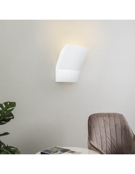 Aplique de yeso para pared GS-5033 con diseño pintable y conexión G9 LED.