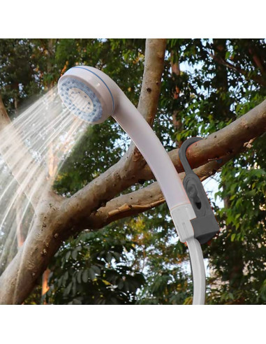 Ducha portátil recargable con manguera flexible...