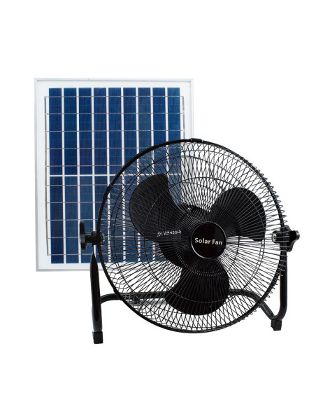 Ventilador Portátil Recargable Solar Inalámbrico de Mesa/Pared para Camping