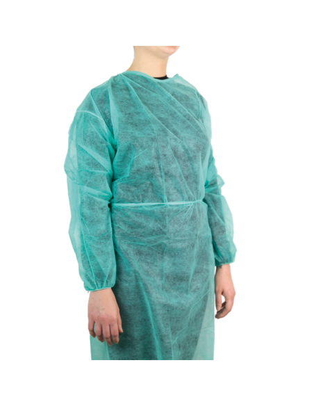 Bata Desechable Visitante y Paciente Dispositivo Antibacteriano Clase I