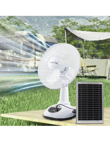 Ventilador Portátil c/ luz Emergencia Carga...