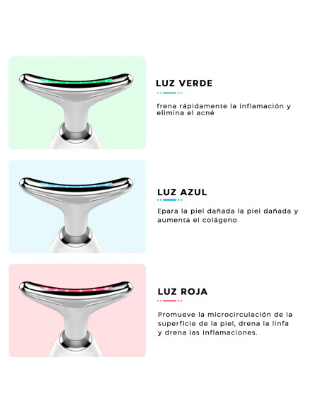 Masajeador belleza recargable masaje cuello facial antienvejecimiento recargable