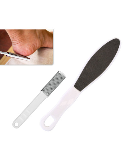Set de Raspador y lima para cuidado pies elimina callos y piel muerta