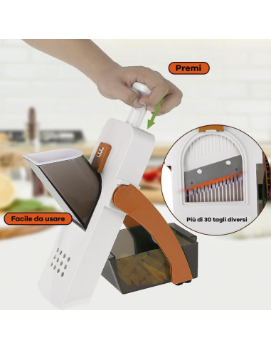 Mandolina de cocina cortadora de patatas Manual...
