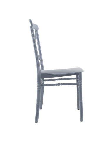 Set de 4 sillas Sidney Gris en polipropileno...