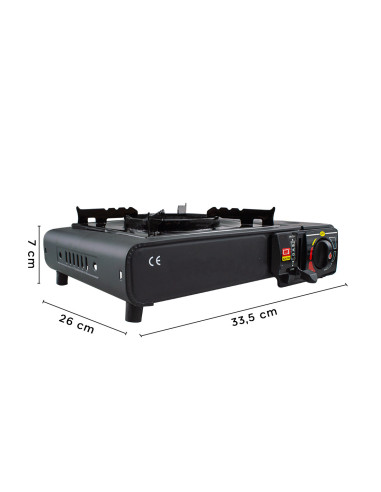 Fogón de gas portátil para camping en maletín,...