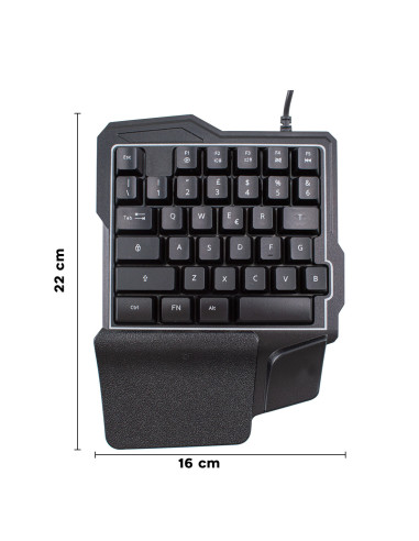 Teclado gaming mecánico retroiluminado con 35 teclas de juego profesional