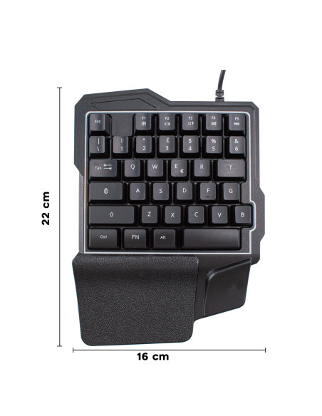 Teclado gaming mecánico retroiluminado con 35 teclas de juego profesional