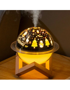 Difusor humidificador Lámpara LED Paisaje Navideño con... 2