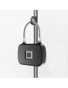 Candado desbloqueo con huella digital cerradura de metal... 2