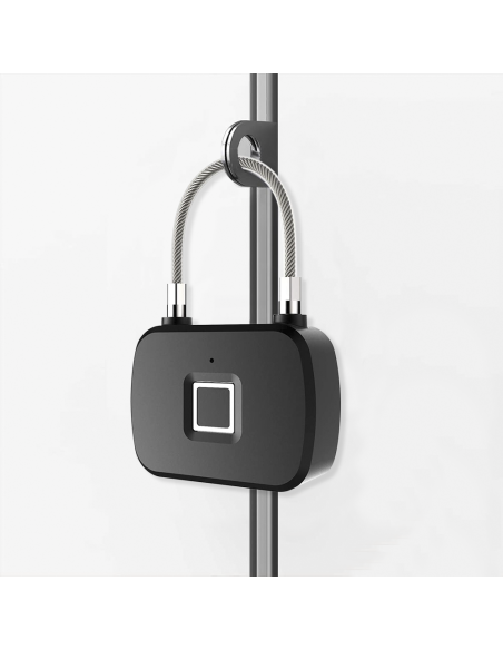 Candado desbloqueo con huella digital cerradura de metal con pilas incluida