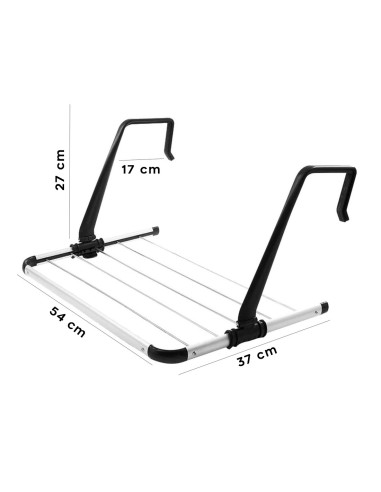 Tendedero de balcón o radiador 54cm en aluminio...