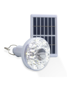 Lámpara LED portátil Antorcha de carga solar bombilla...