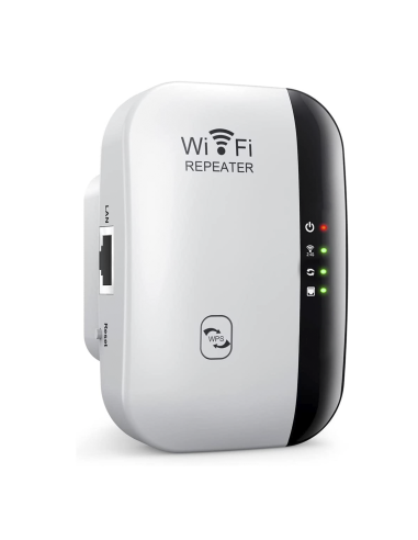 Amplificador Wi-Fi Repetidor de señal de 2,4 GHz Puerto LAN con antena integrada