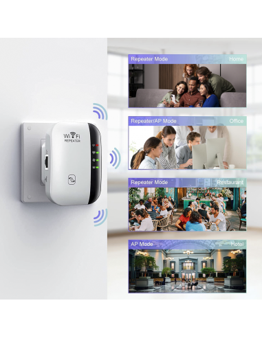 Amplificador Wi-Fi Repetidor de señal de 2,4...