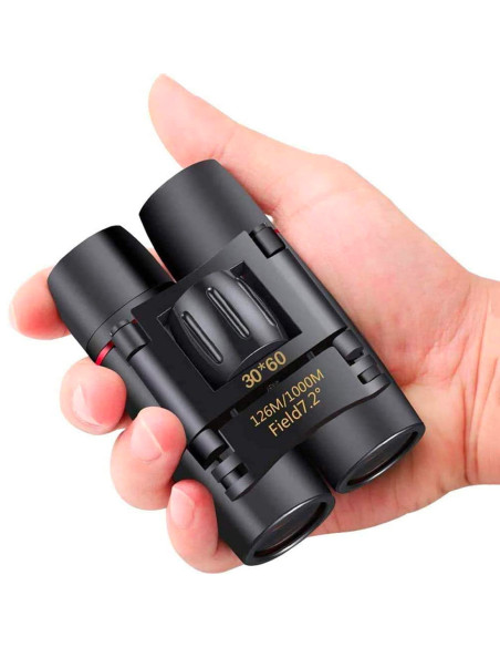 Prismáticos Plegables Portátiles Compactos 30x60 para Caza con Visión Nocturna