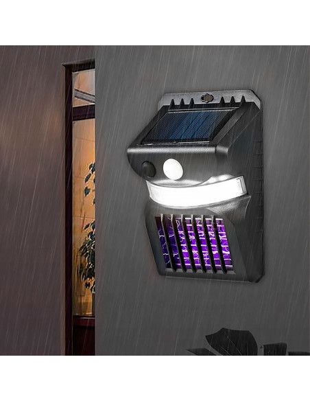 Mini lámpara LED de carga solar Sensor de movimiento UV repelente de mosquitos