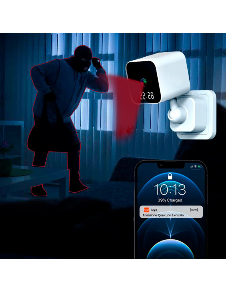 Q-SX909 Cámara panorámica inalámbrica para grabación 4K-HD Control remoto