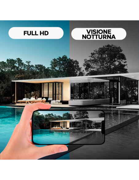 Q-SX909 Cámara panorámica inalámbrica para grabación 4K-HD Control remoto