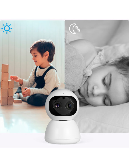 Cámara inteligente Q-S2099 Wi-Fi 10X Zoom con reconocimiento facial