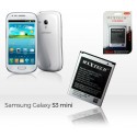 Batería compatible con Samsung Galaxy S3 Mini Galaxy Ace 2 y siguientes - MAXTECH batería Li-ion 1900mAh T010