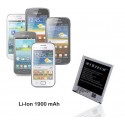 Batería compatible con Samsung Galaxy S3 Mini Galaxy Ace 2 y siguientes - MAXTECH batería Li-ion 1900mAh T010