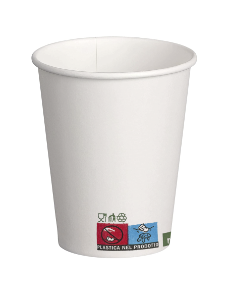 Pack 1000 Vasos de cartón desechables Biodegradables y compostables 180ml