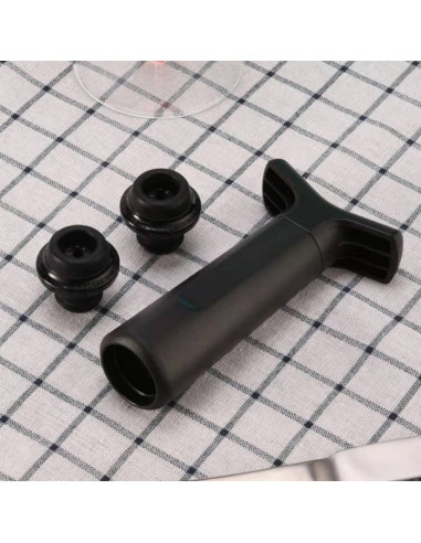 Bomba Wine Saver para Botellas con 4 Tapones de...