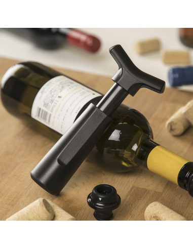 Bomba Wine Saver para Botellas con 4 Tapones de...