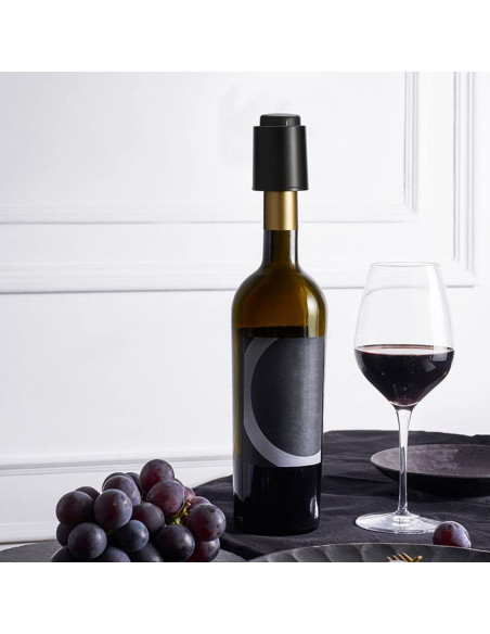 Tapón de vino sistema de vacío Reutilizable Wine Saver con registro de fecha