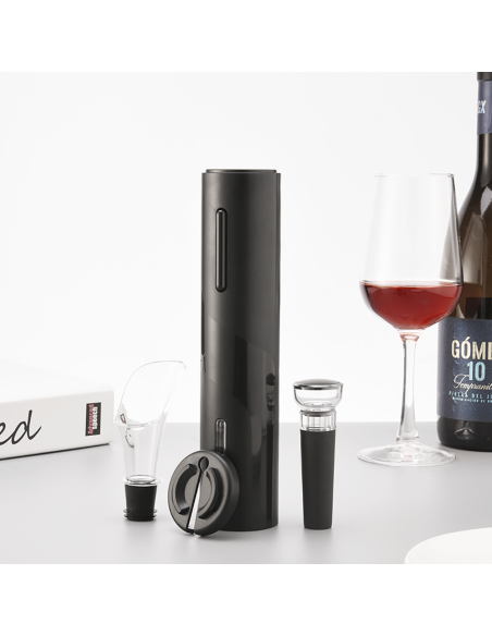 Abrebotellas eléctrico a pilas sacacorchos automático juego de vino con vertedor