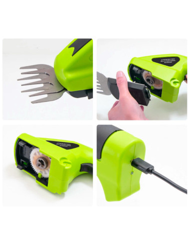 Cortasetos Tijeras de poda eléctricas Batería...