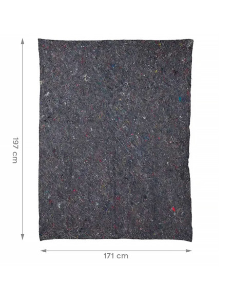 Manta para Mudanza 197x171cm Protección Muebles Objetos Grandes Tejido Mixto