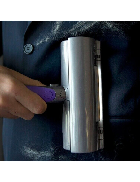 Cepillo rodillo para eliminar pelo de mascota vibración inalámbrica reutilizable