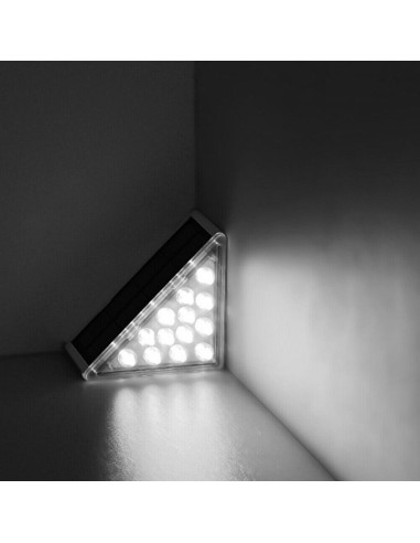 Juego de 2 lámparas LED solares para escaleras...