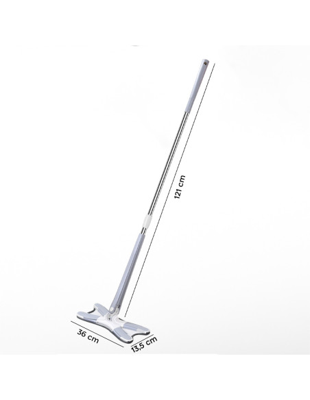 Escoba Fregona Twist Limpiasuelo Cepillo giratorio 360° Microfibra autoescurrido