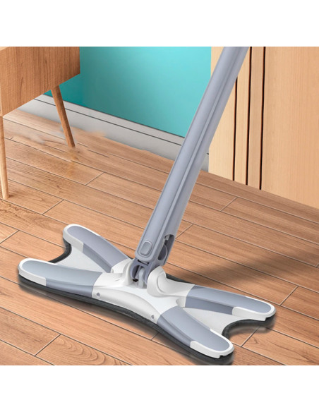 Escoba Fregona Twist Limpiasuelo Cepillo giratorio 360° Microfibra autoescurrido