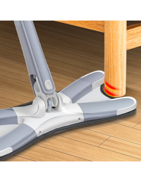 Escoba Fregona Twist Limpiasuelo Cepillo giratorio 360° Microfibra autoescurrido