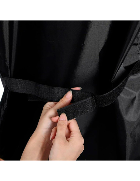 Tela Impermeable para barbacoas de jardin 190X71X117 color negro y cierre Velcro